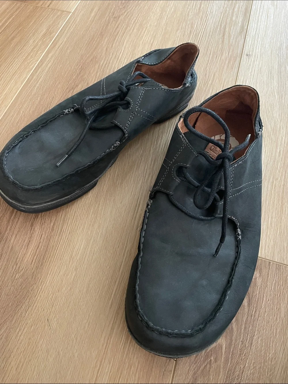OluKai Men's Black Chukka Moccasin shoe